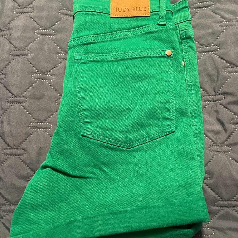 Judy Blue Green Jean Shorts